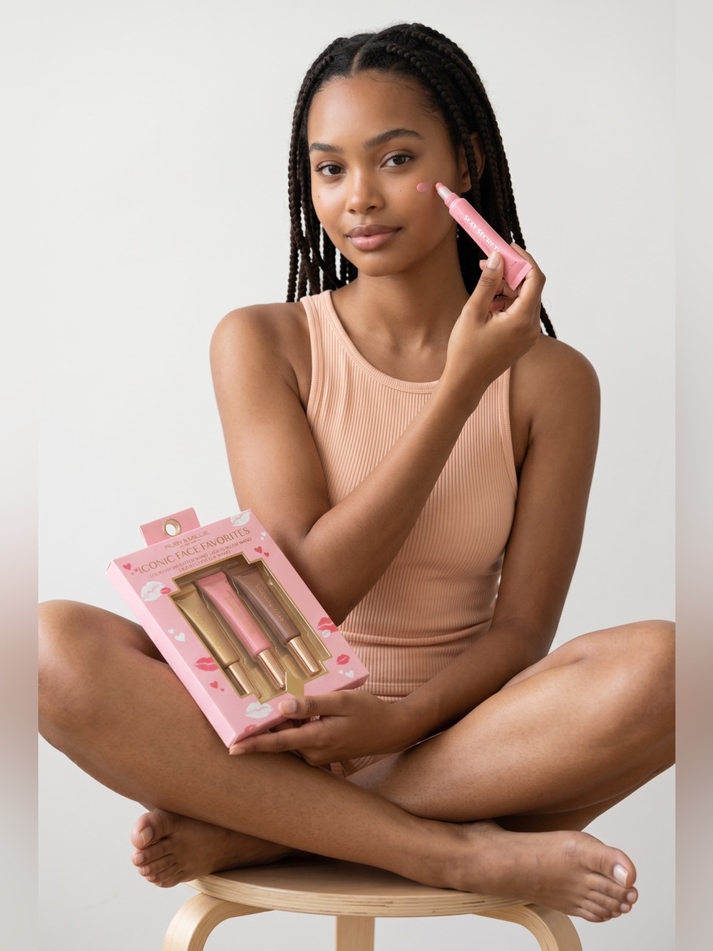 Iconic Face Favorites Liquid Highlighter, Blush & Contour Set - Pink